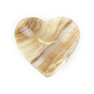 Amber Onyx Heart Bowl